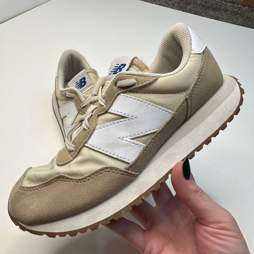 New Balance 237 Tan White Sneakers